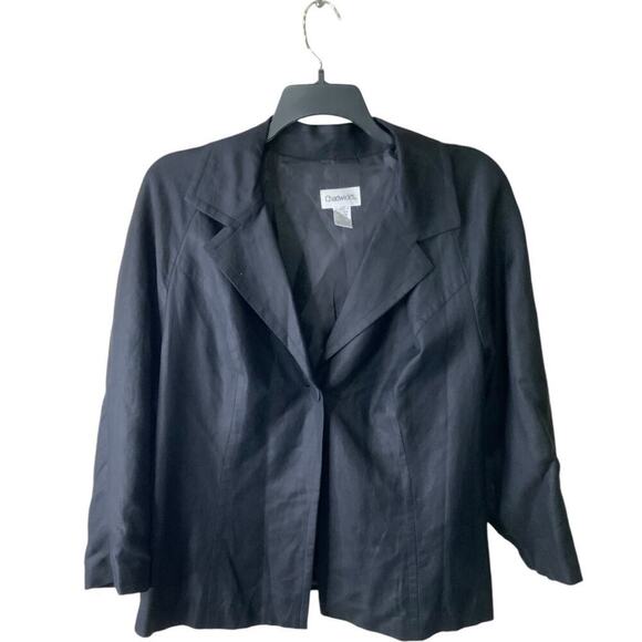Chadwicks Vintage Blazer Womens 20W Notched Lapel Single Button Casual Formal - Picture 1 of 5